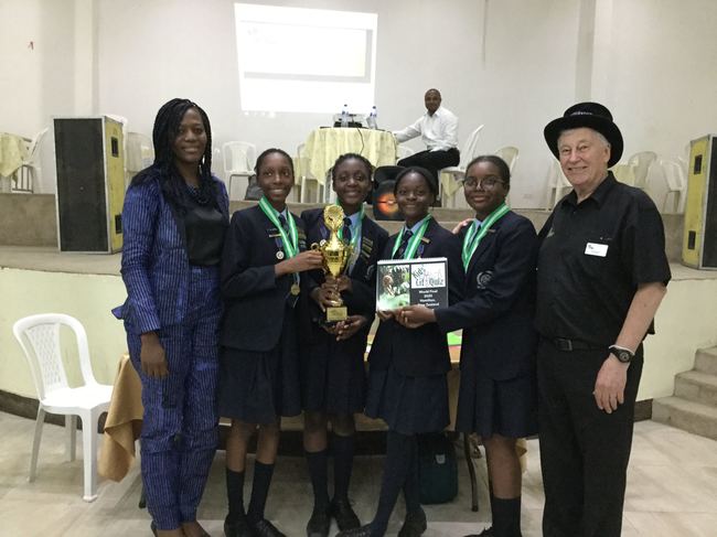 Grange School Team 1, winners of the 2020 Nigeria National Final